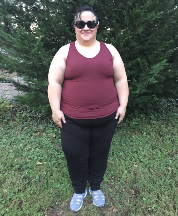 Wantable Fitness Edit Subscription Review October 2018 - Lola Fitted All in One Tank by Lola Getts Front