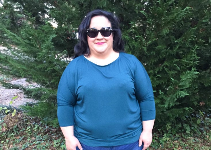 Wantable Style Edit Subscription Review November 2018 - Crew Neck Dolman Top Front