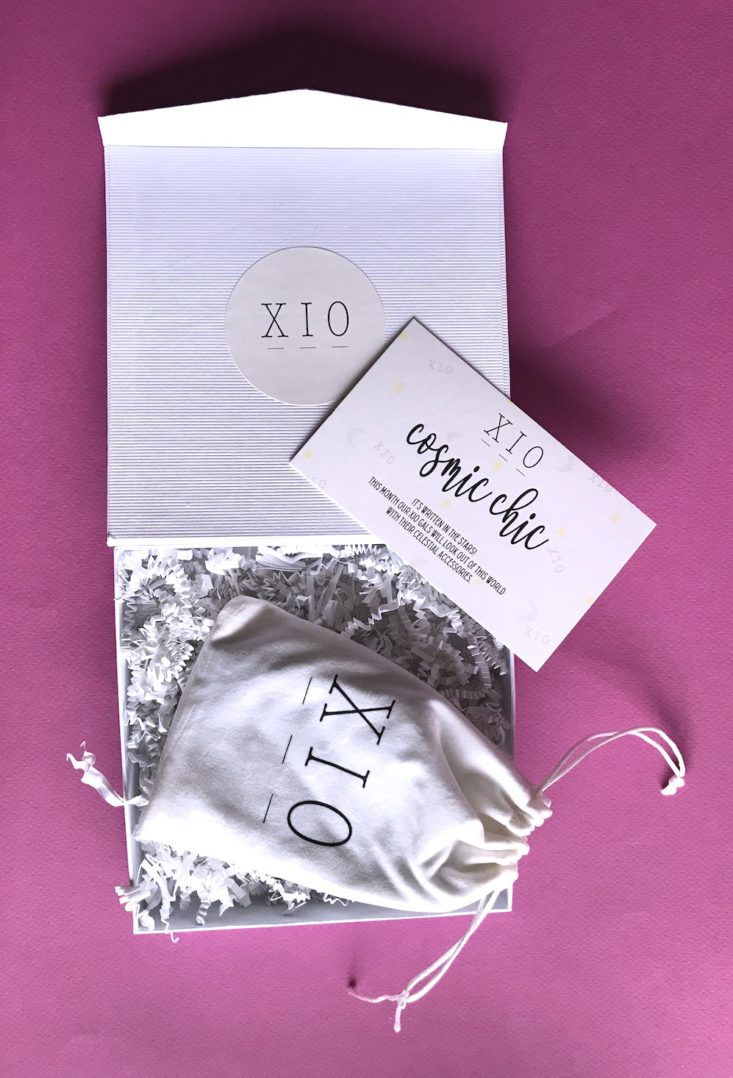 XIO Jewelry Subscription Review November 2018 - Monthly XI0 Bag Open Top