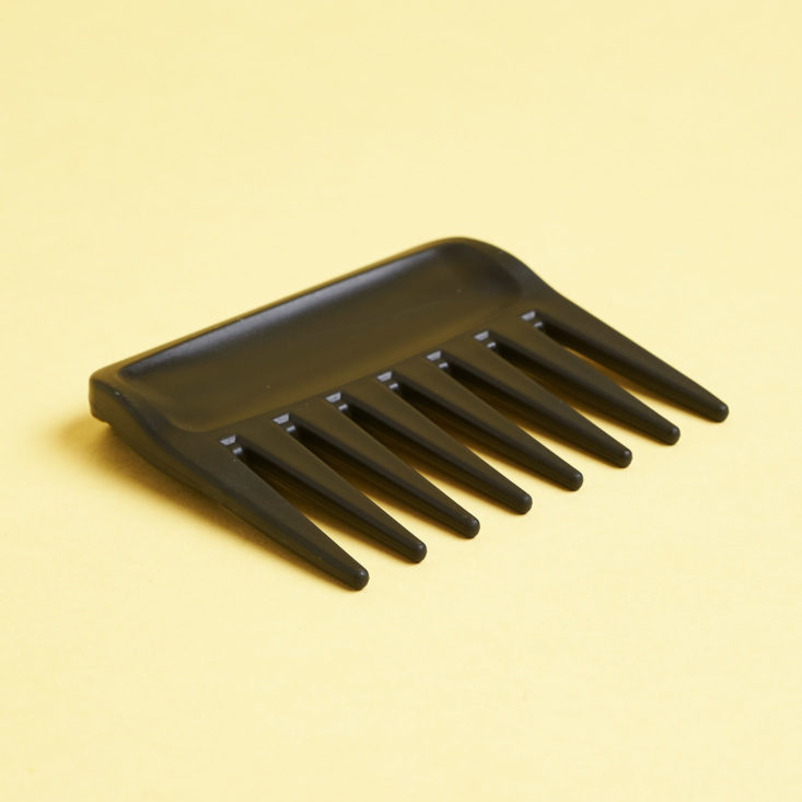 Birchbox Travel Sized Treats mini comb detail