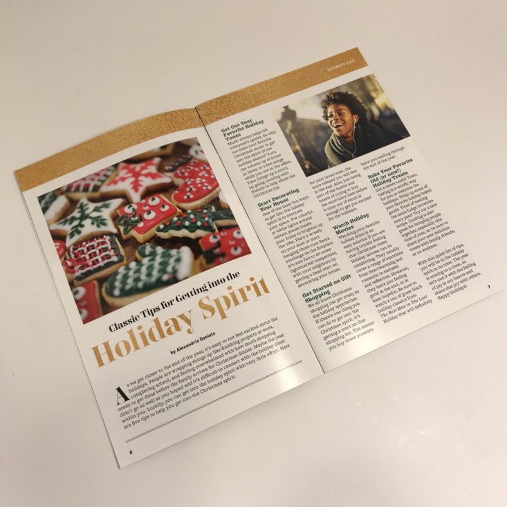 Brown Sugar Box December 2018 - Magazine Inside Top 3