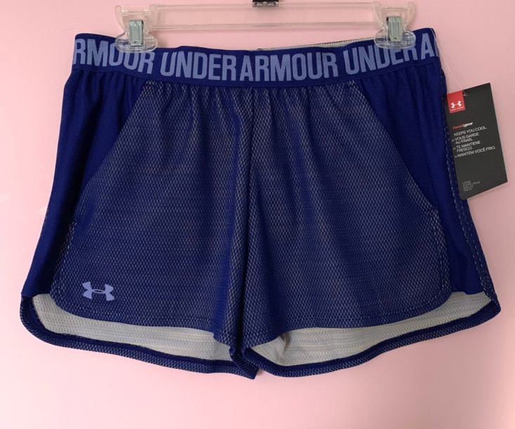 BuffBoxx Fitness Subscription Review December 2018 - UnderArmour Play Up Shorts 1 Front
