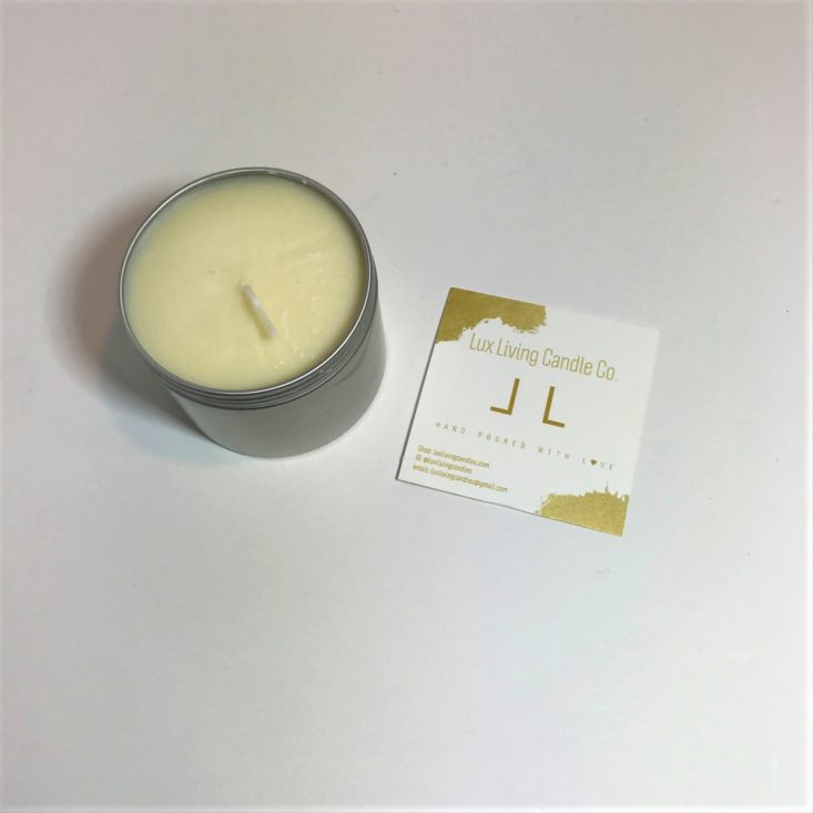 Candle Lit Box December 2018 - Lux Living Candle Co. Opened Top