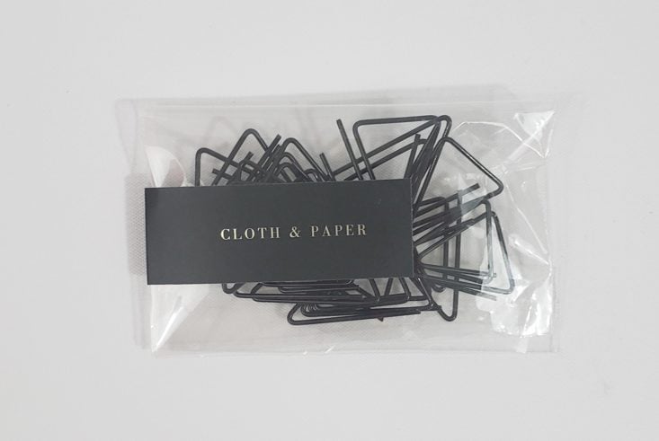Cloth & Paper Subscription Box November 2018 - Triangle Paper Clips