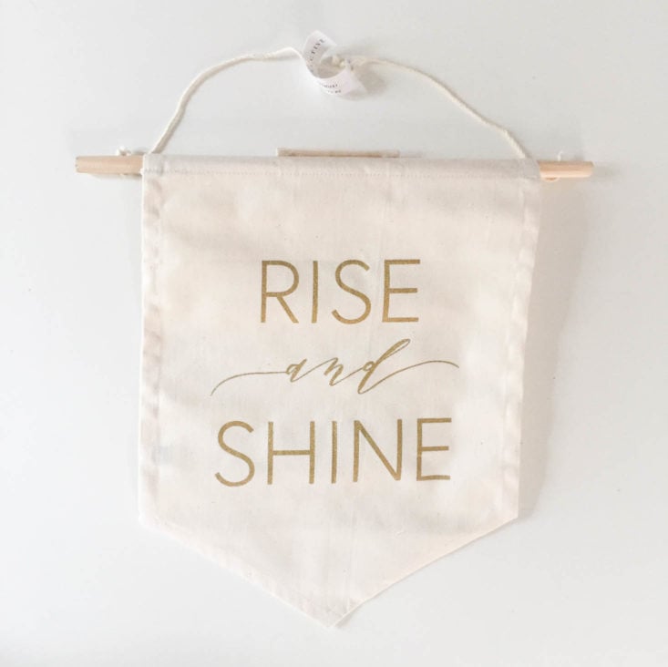 Fair Trade Friday Subscription December 2018 - Rise and Shine Banner by Imani Collective, Kenya Front