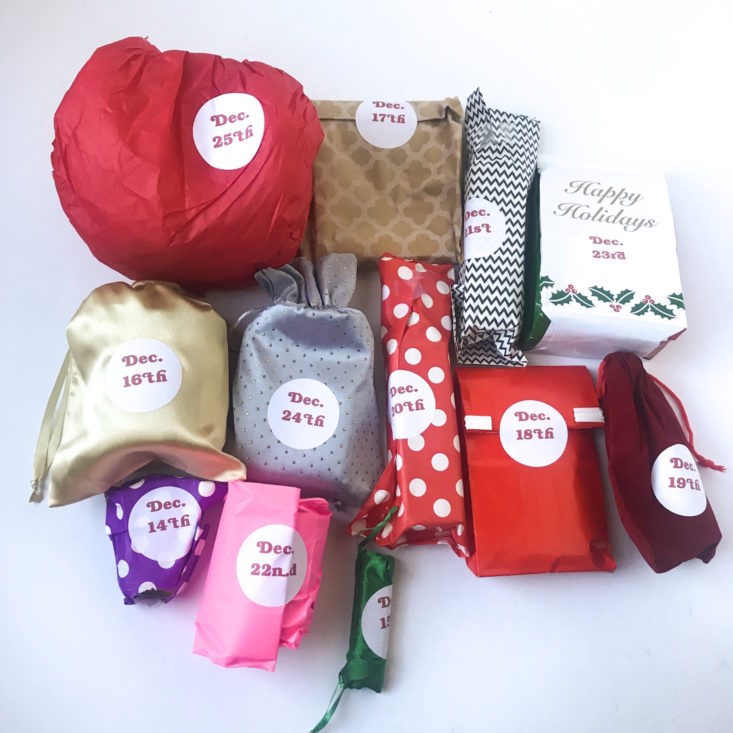 Fortune Cookie Soap Advent Box December 2018 - Group Shot 1