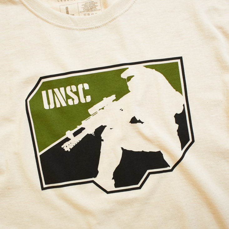 Halo Legendary Crate November 2018 - UNSC Scout T-shirt Front Logo Closer Top