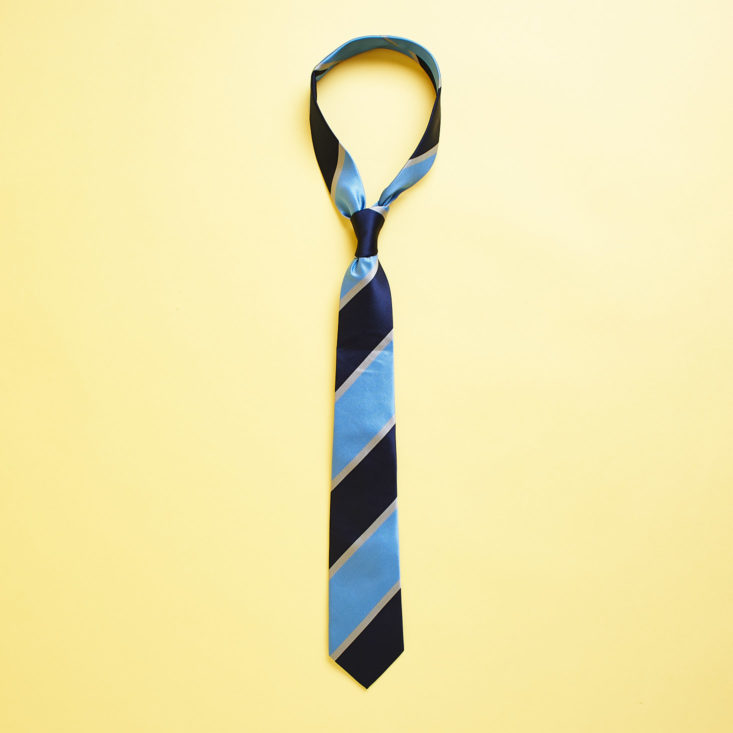 Harrison Blake December 2018 - Ice Stripes Necktie Front