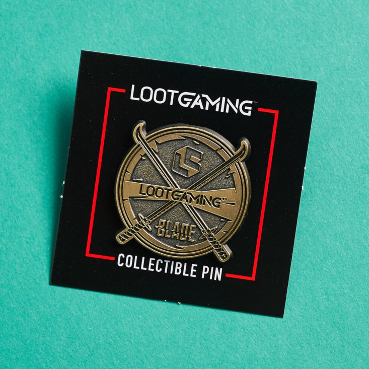 Loot Gaming Blade December 2018 - Exclusive Loot Gamingz Blade Pin Package Top