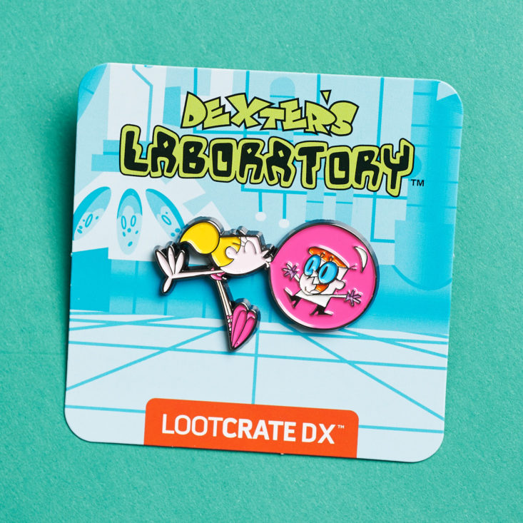 Lootcrate DX Laboratory November 2018 - Dexter's Laboratory Pin On Card Top