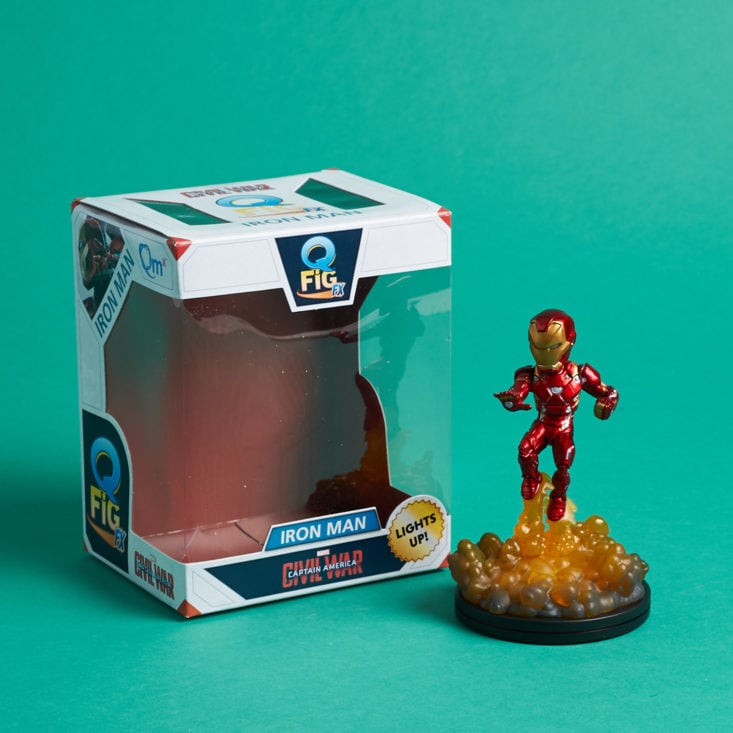 Lootcrate DX Laboratory November 2018 - Iron Man Light-Up Q-Fig FX Diorama With Box Front