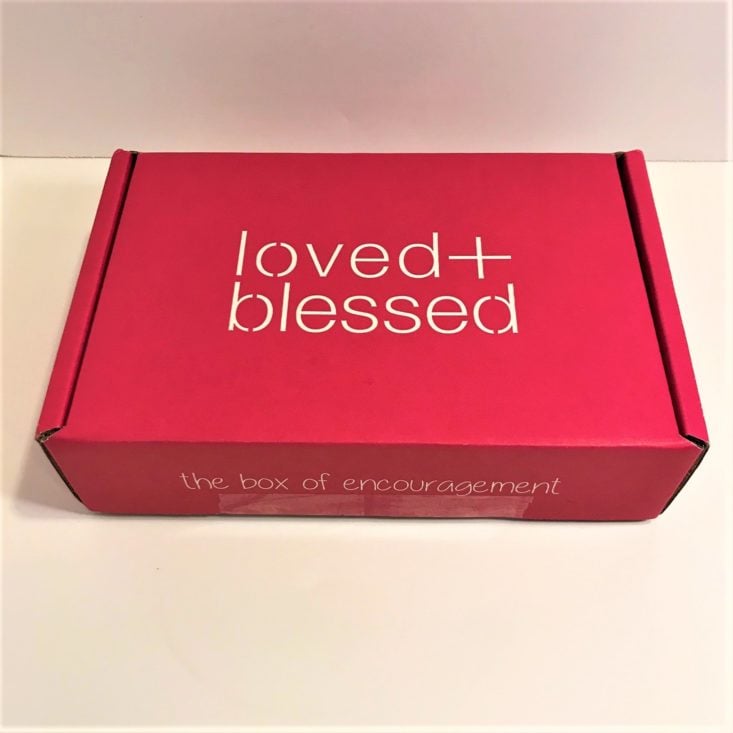 Loved + Blessed “Faithful” January 2019 - Closed Box Top