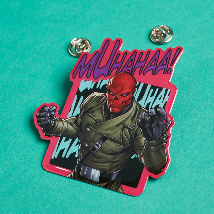 Marvel Gear and Goods December 2018 - Red Skull Evil laugh Pin 2