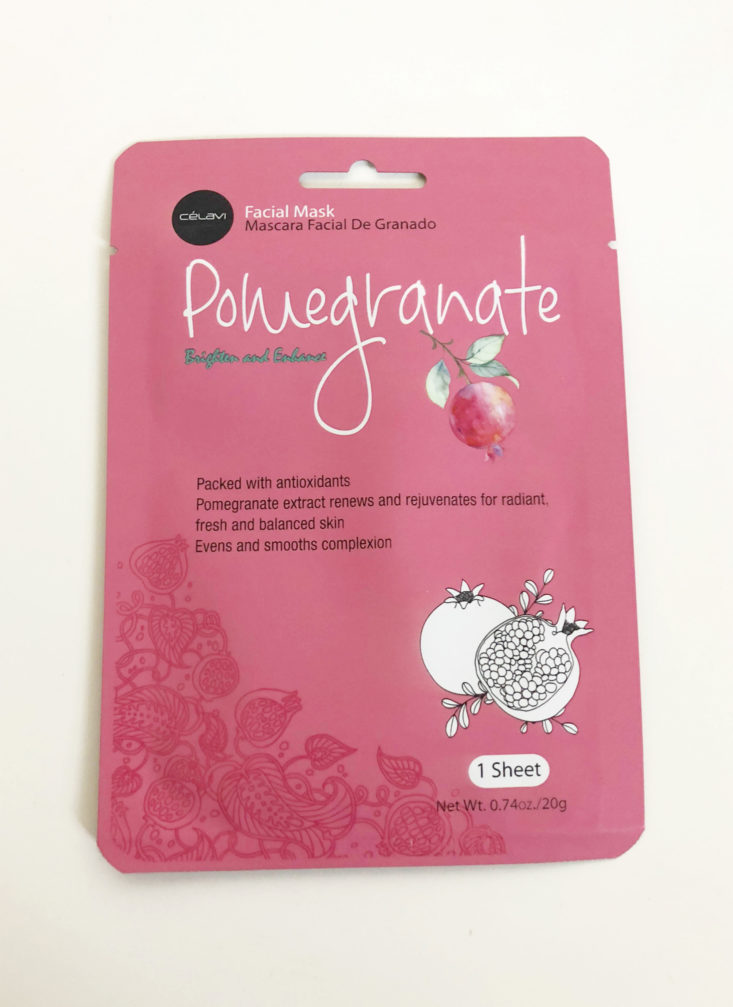 Piibu October 2018 - Pomegranate Front