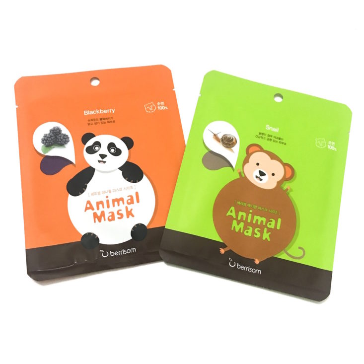 PinkSeoul Mask Box October 2018 - Berrisome Animal Mask in Blackberry Front