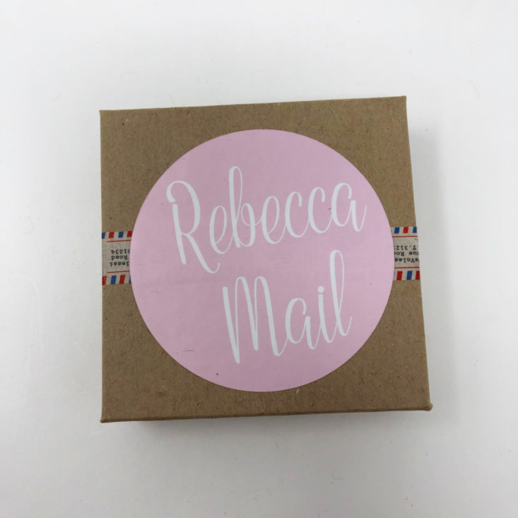 Rebecca Mail Celebrate Fall Deluxe Box November 2018 Review - Handmade Ceramic Bead Necklace Box Top