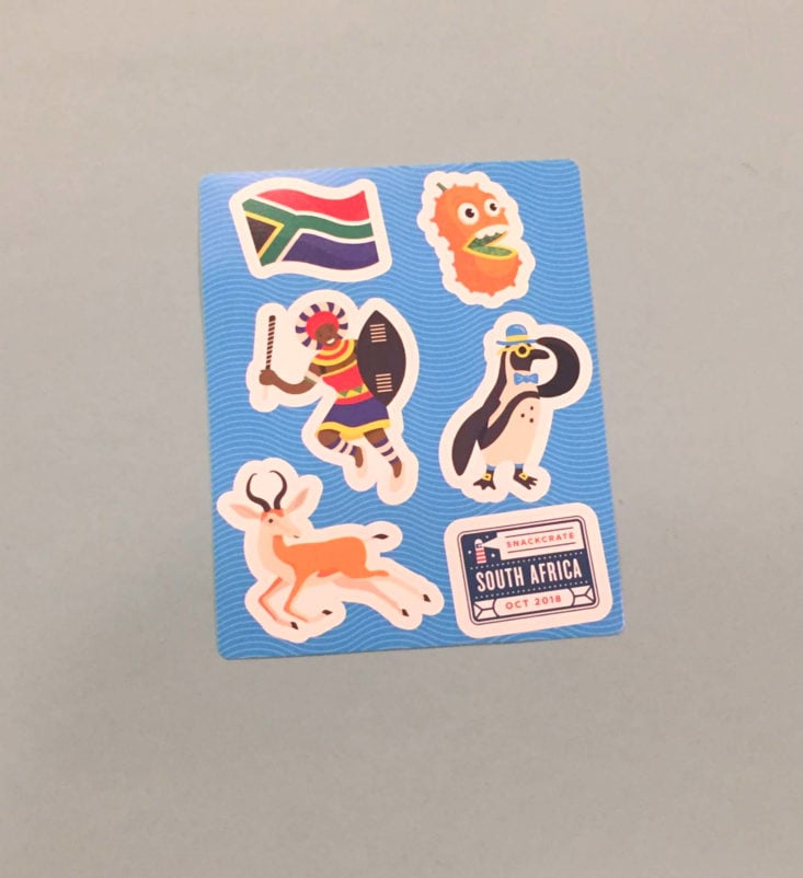 Snack Crate South Africa 2018 - Stickers Top