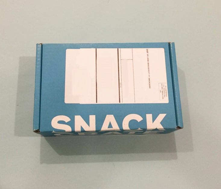 Snack Crate Subscription Box The U.K. December 2018 - Box Itself Top