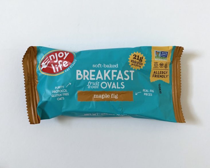 SnackSack Classic Box Review December 2018 - Enjoy Life Foods Breakfast Fruit & Oat Ovals Package Top
