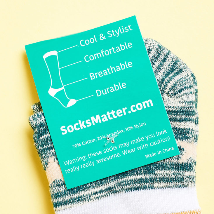 socks matter tag