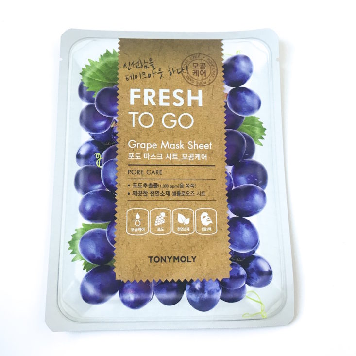 Sooni Mask October 2018 - Grape Mask Sheet Top