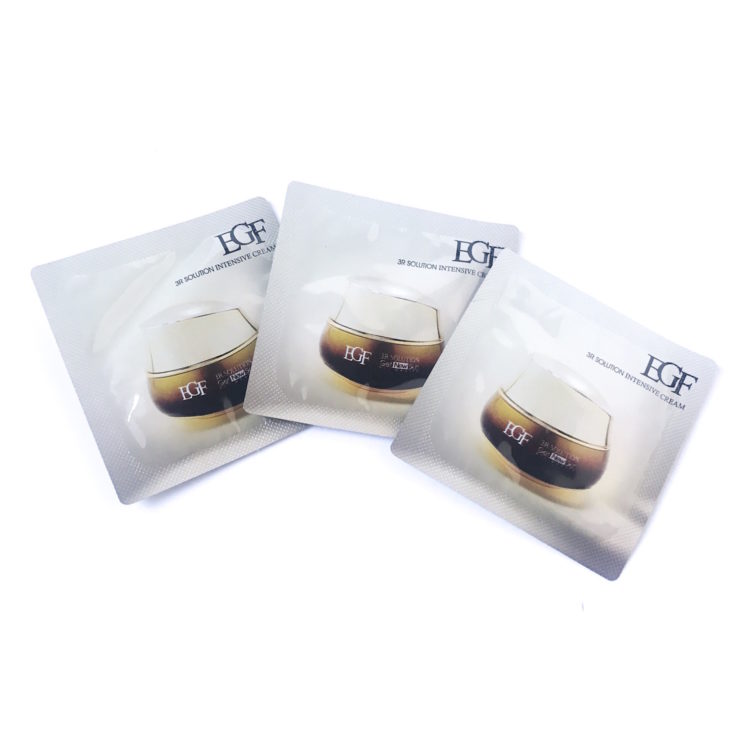 Sooni Pouch November 2018 - EGF 3R Solution Intensive Cream x 3 foil samples Pouches Top