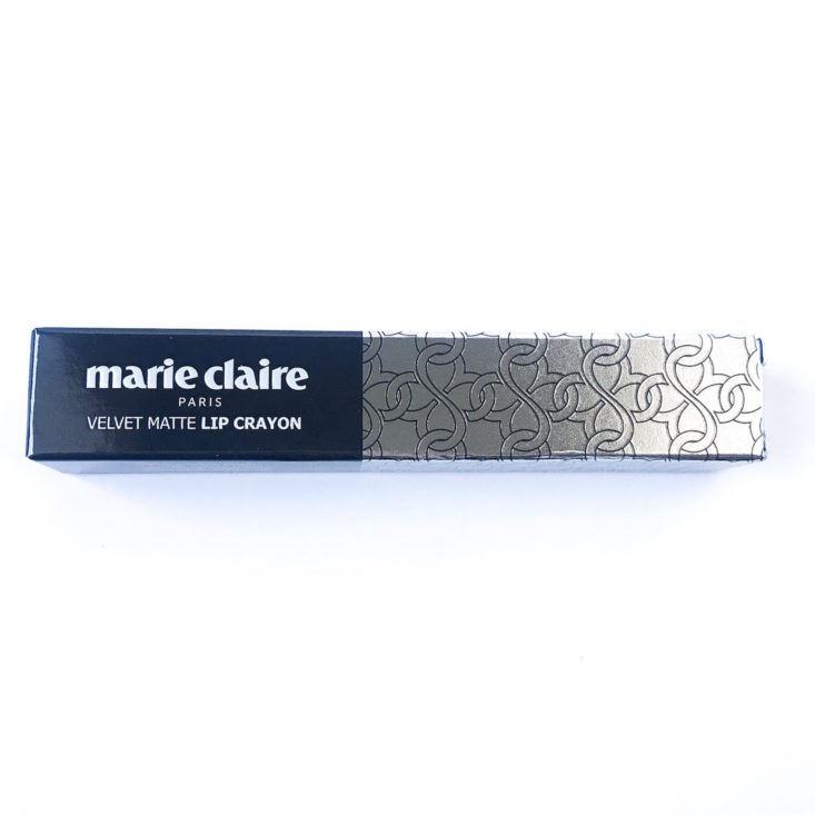 Sooni Pouch November 2018 - Marie Claire Velvet Matte Lip Crayon Package Top
