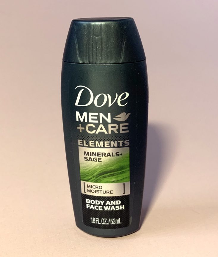 Target Men’s Beauty Box December 2018 - Dove Men+Care Body Wash Minerals + Sage Front