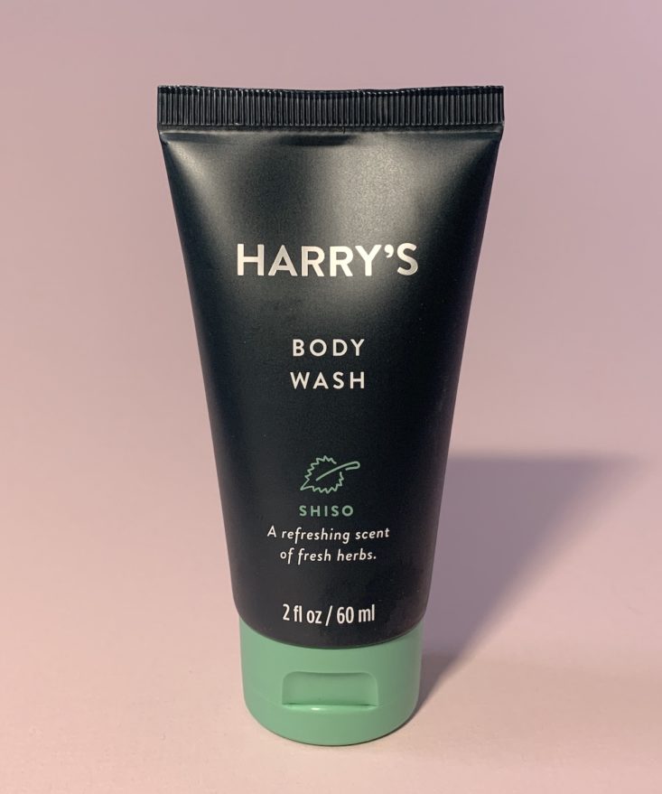 Target Men’s Beauty Box December 2018 - Harry’s Shiso Body Wash Front