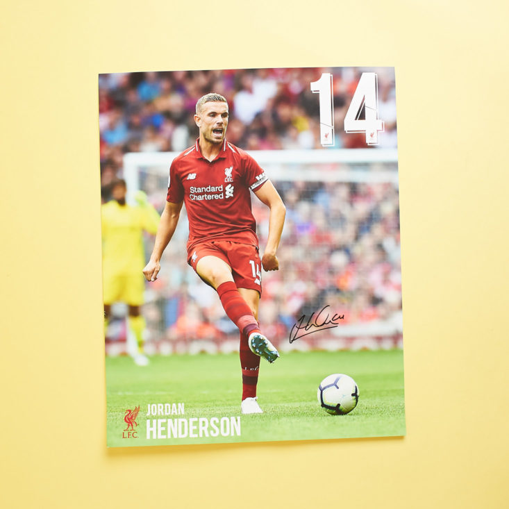 The Anfield Box 10 November 2018 - Signed Jordan Henderson Print Front
