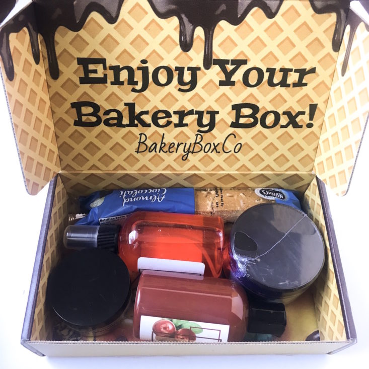 The Bakery Box November 2018 Review - Open Box Top