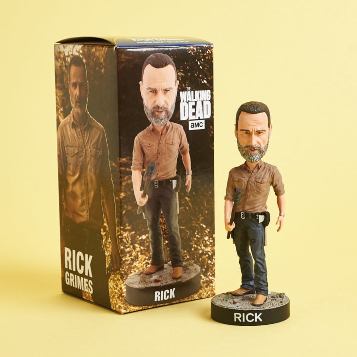 Walking Dead Supply Drop November 2018 - Rick Grimes Bobblehead Figure With Box Front