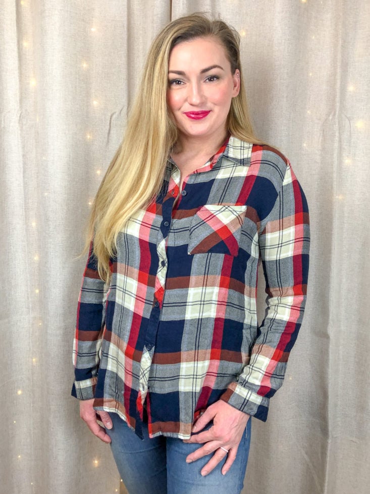 Bailey Plaid Top front