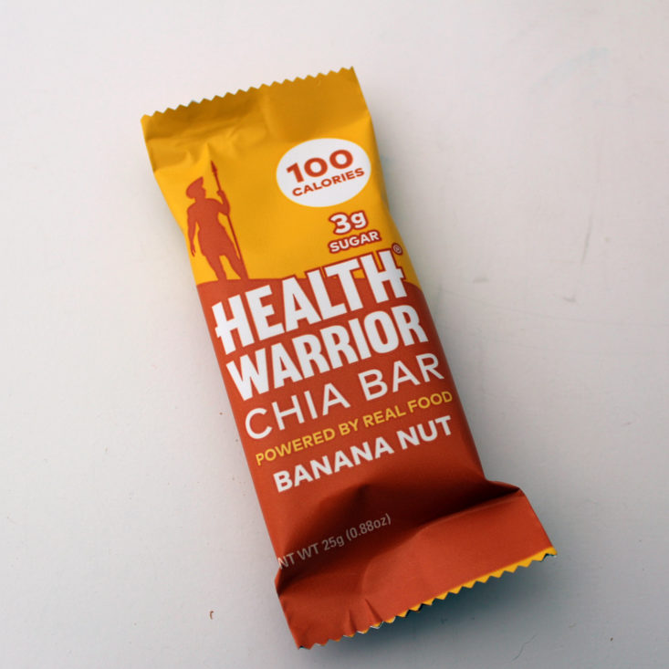 All Around Vegan Review January 2019 - Health Warrior Chia Bar in Banana Nut Package Top