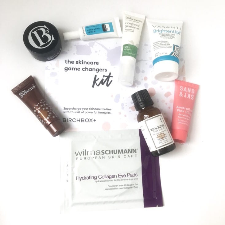 Birchbox Skincare January 2019 - All Content Top