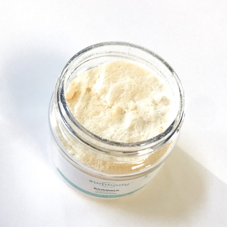 Birchbox The Treat Yourself Beauty - Sumbody Wholesum Bath Milk Open