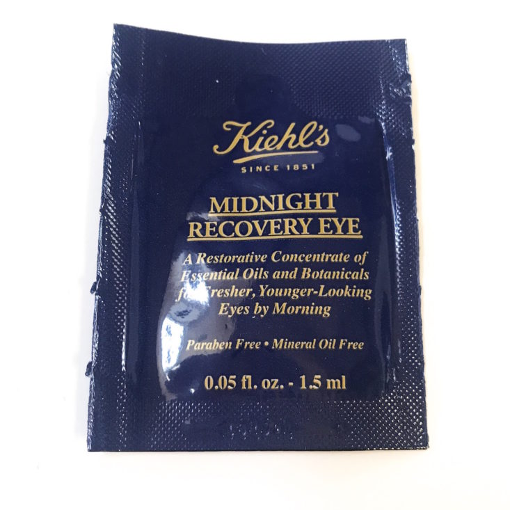 Birchbox x Kiehls Review December 2018 - Midnight Recovery Eye Top