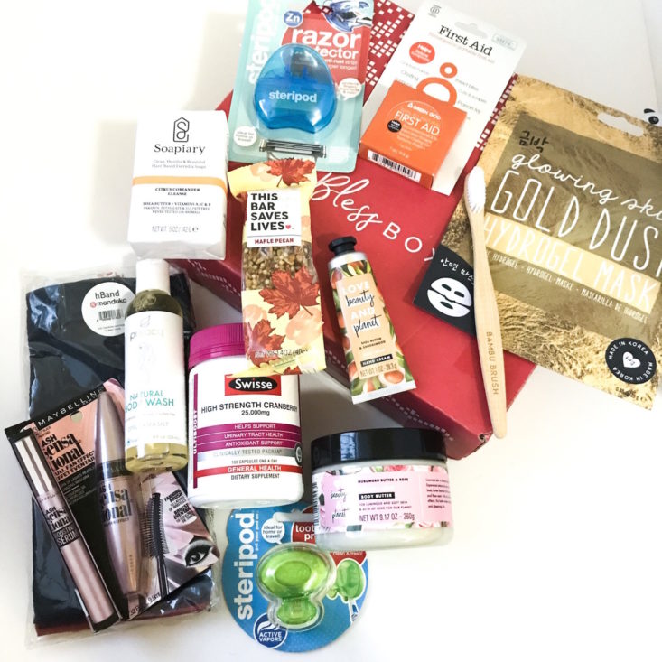 Bless Box December 2018 - All Product Front