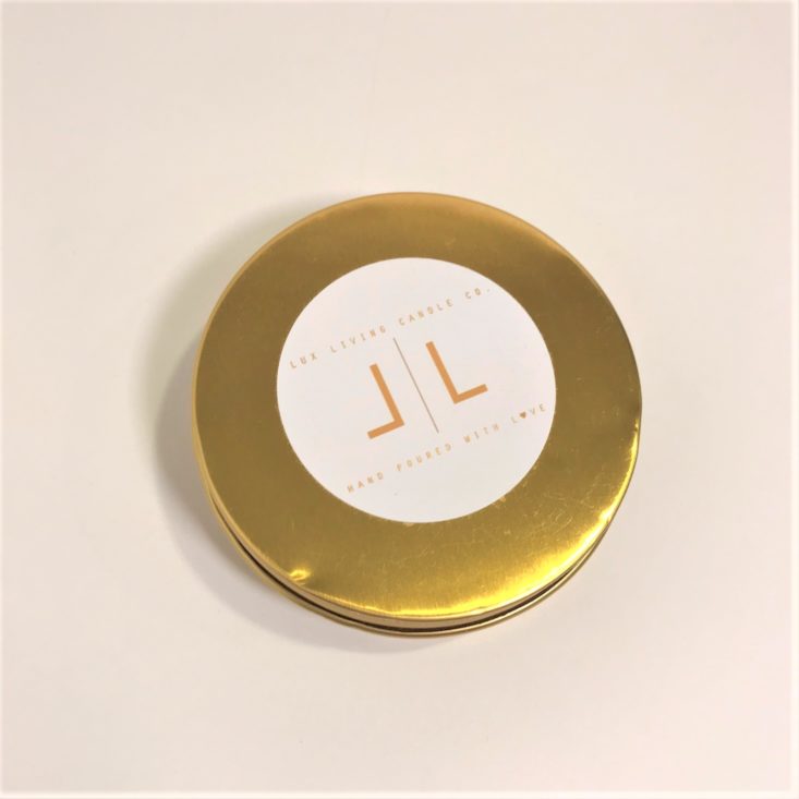 CandleLit Box January 2019 - Lux Living Candle Co. Front Top