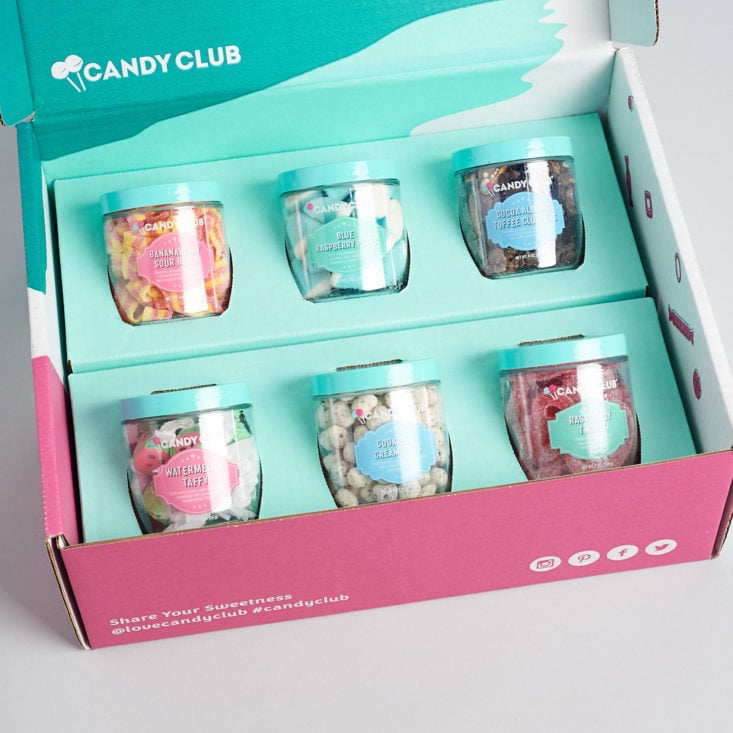 Candy Club January 2019 open box close up