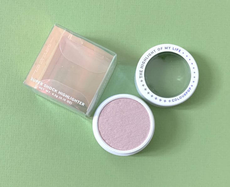 ColourPop She’s A Mystery Box Review January 2019 - Super Shock Highlighter in Pinch Me Top