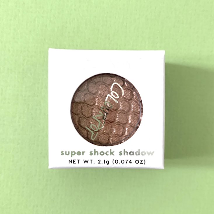 ColourPop She’s A Mystery Box Review January 2019 - Super Shock Shadow in Sequin Box Top