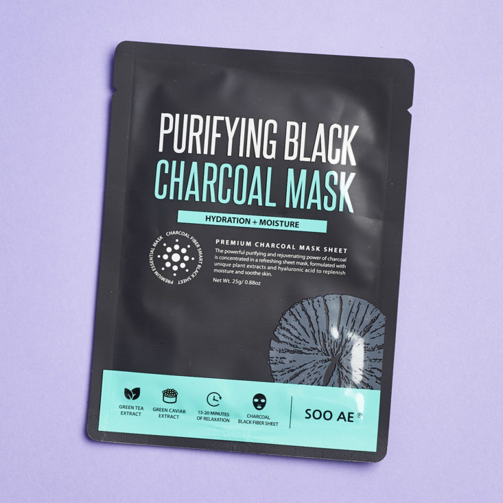 Cosmo Box January 2019 charcoal mask