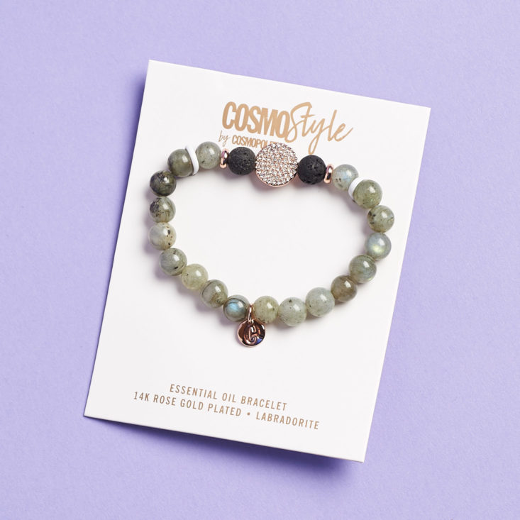 Cosmo Box January 2019 bracelet on card