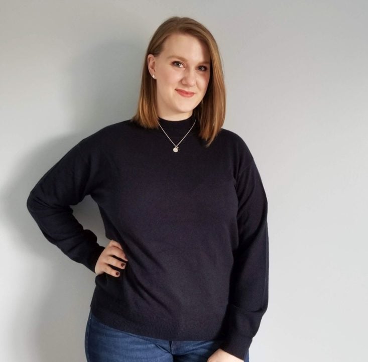 Daily Look December 2018 navy sweater