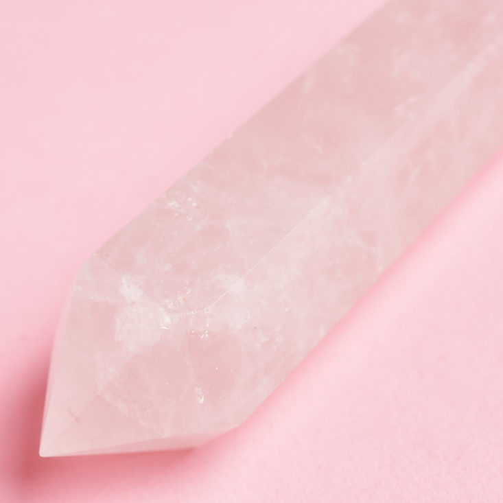 Enchanted Crystal January 2019 rose quartz detail