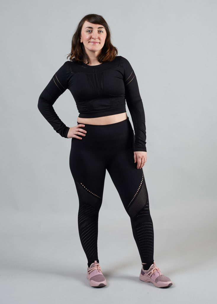 Fabletics kelly rowland collection black leggings and top