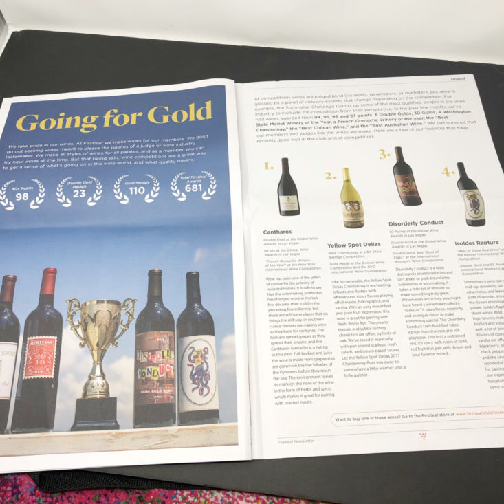Firstleaf Wine Subscription Review January 2019 - Firstleaf newsletter 4 Top