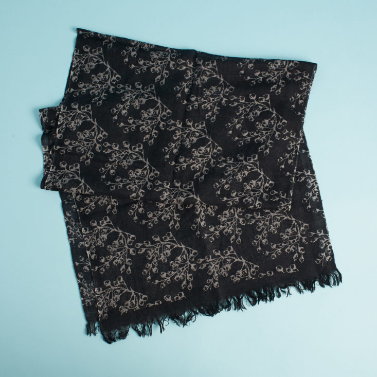 Flourish Box Winter 2019 folded scarf