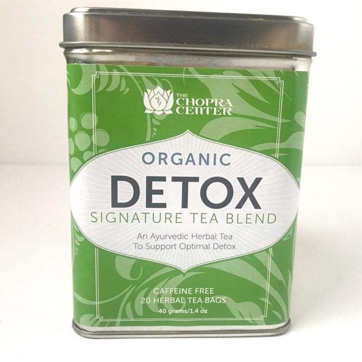 Harney & Sons Box January 2019 - Chopra Center Organic Detox Signature Tea Front
